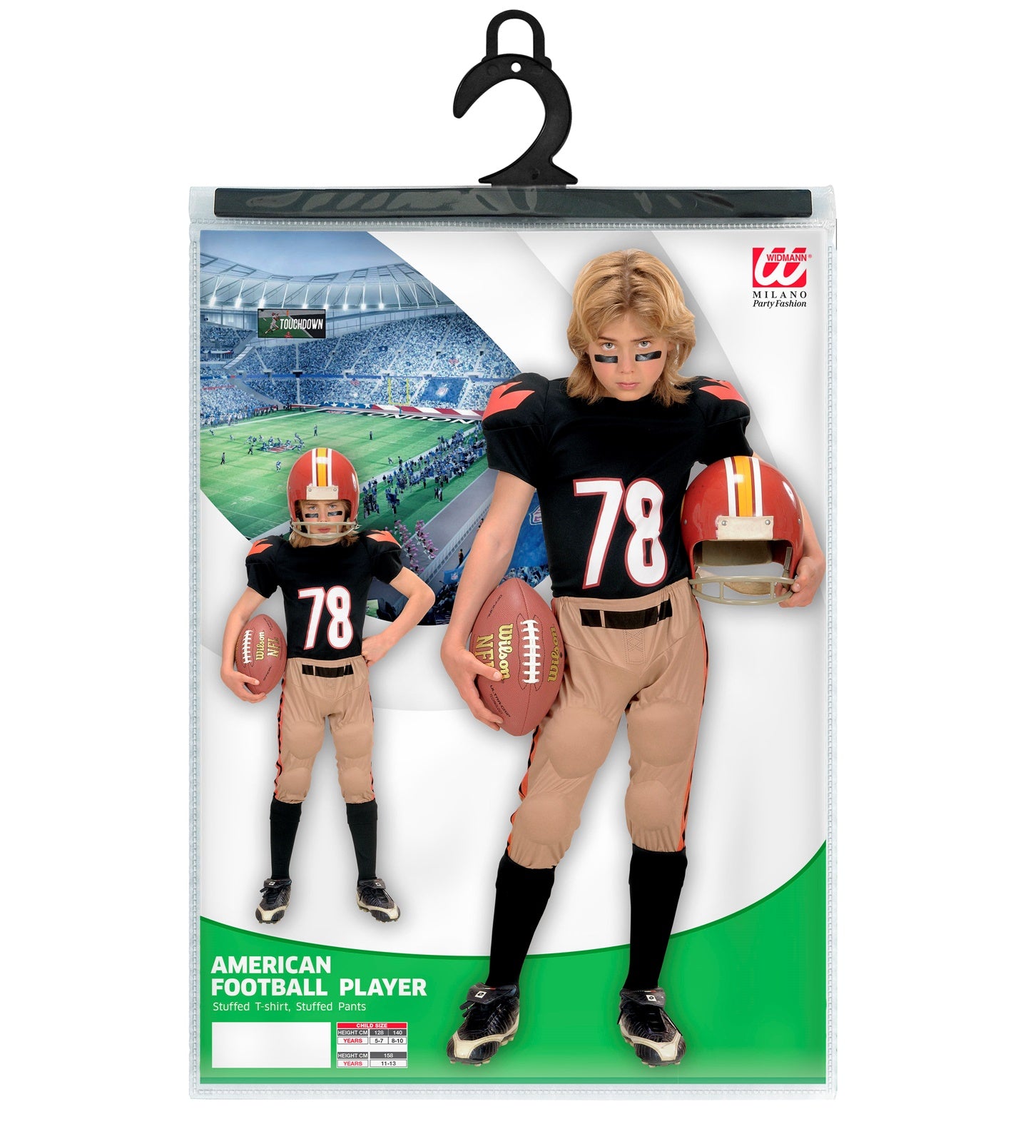 costume giocatore football americano