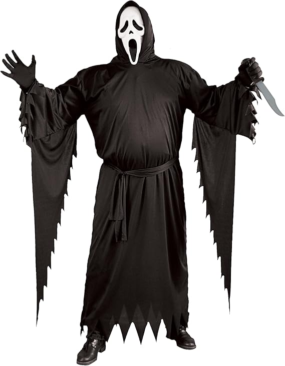 Set Maschera e Coltello Ghost Face Originale Scream Classica Horror Halloween