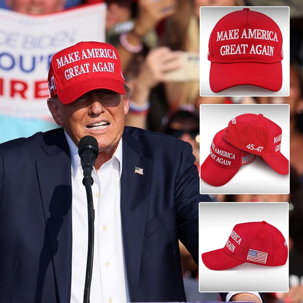 Cappello Trump MAGA Rosso America Berretto USA