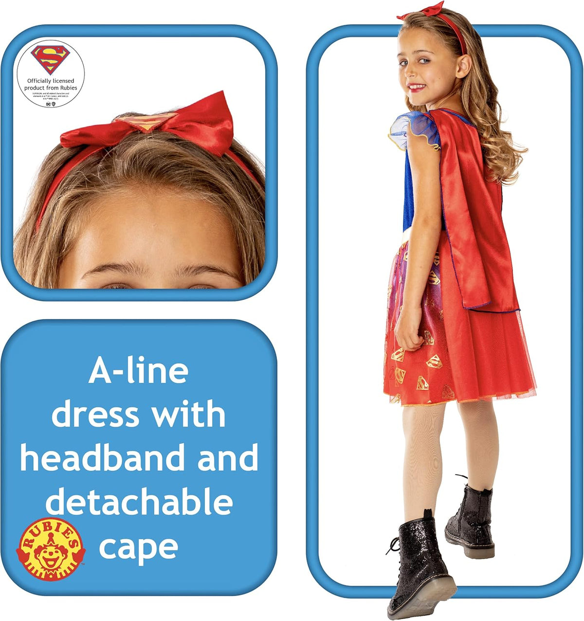 Costume Supergirl Deluxe Bambina Eroina DC
