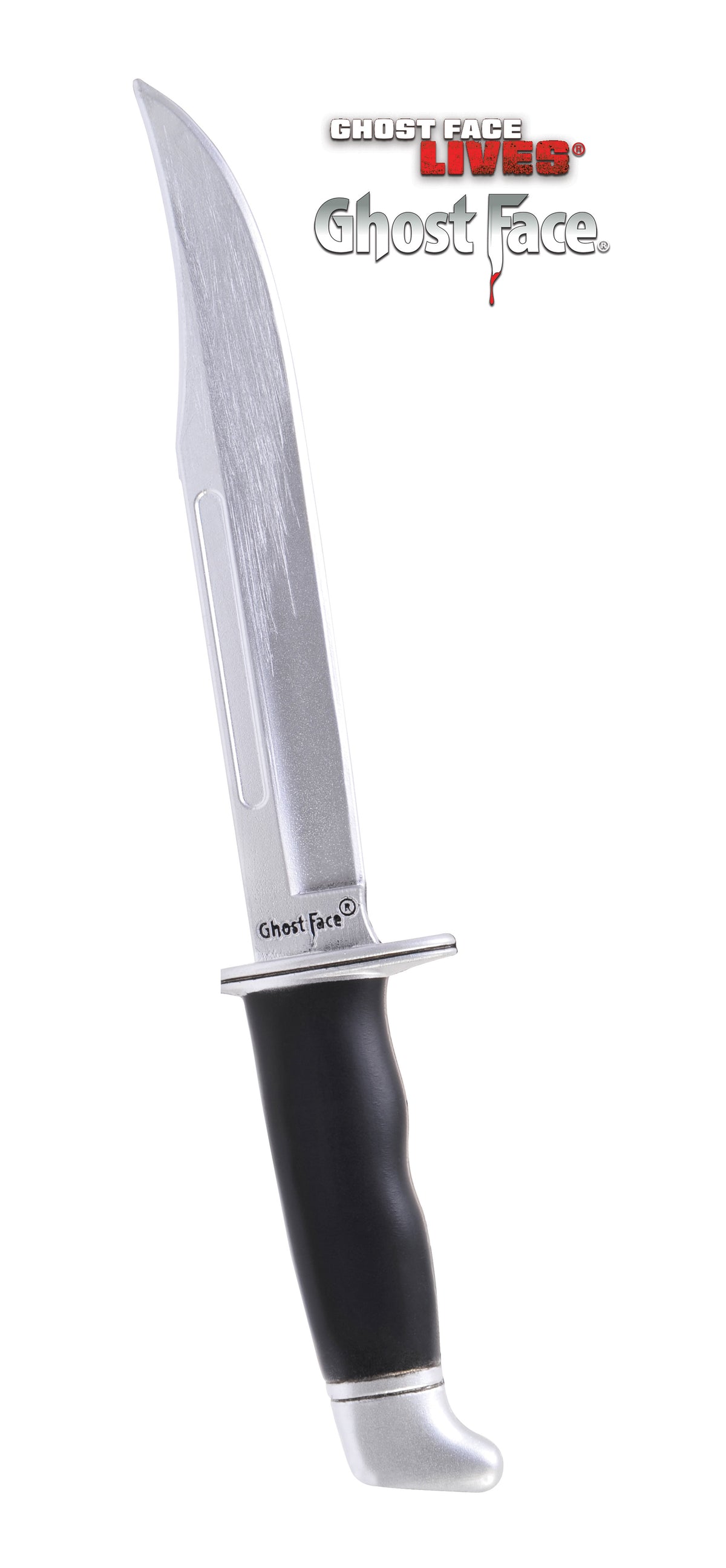Coltello Deluxe In Gomma Ghost Face Originale in Schiuma Poliuretanica 30 cm. Scream Halloween