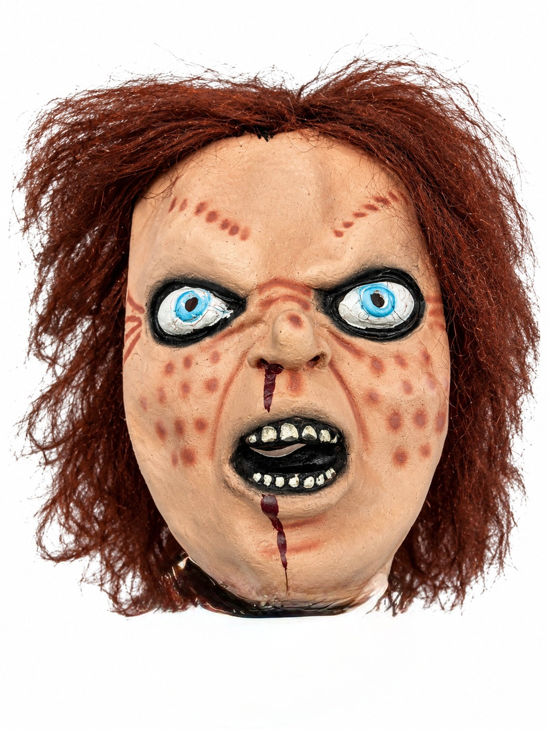 Maschera in Lattice Chucky Replica Bambola Assassina Intera con Parrucca