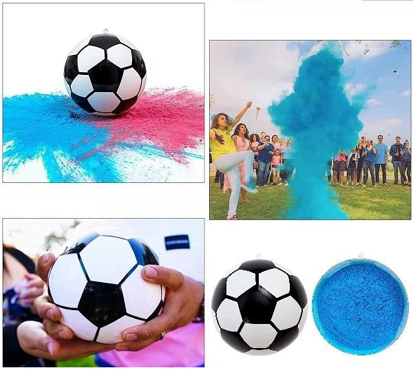 Palla da Calcio Boy or Girl Gender Reveal Baby Shower 15cm