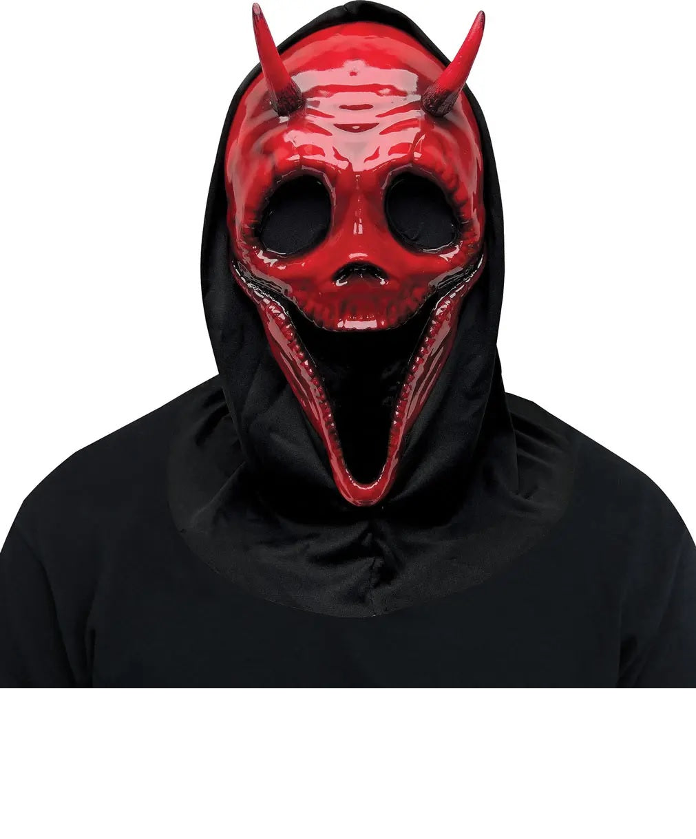 Maschera Ghost Face Scream Originale Demone Rosso Horror
