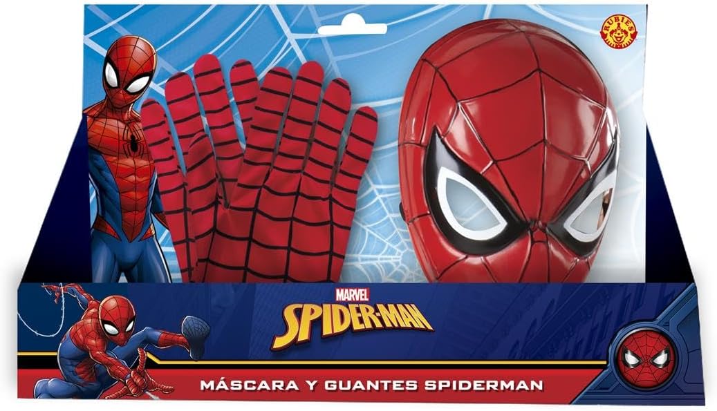 Set Originale Spiderman da Bambino Maschera e Guanti Supereroe Marvel