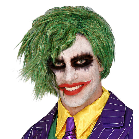 Parrucca Verde Joker Batman Gotham City DC Halloween