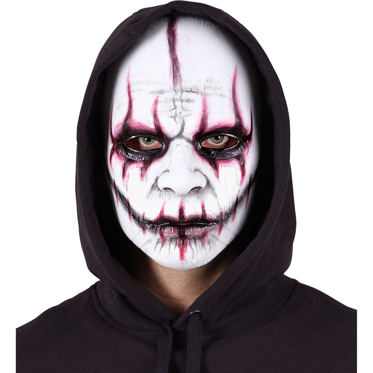 Maschera Rigida Mostro Horror Fantasma Bianco Halloween