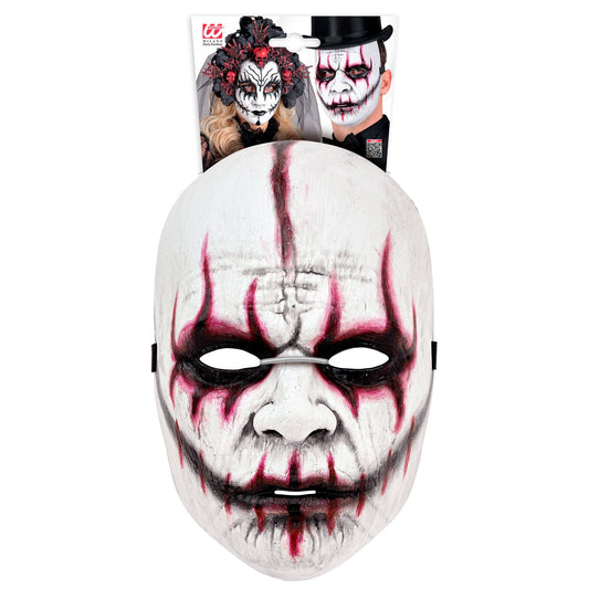 Maschera Rigida Mostro Horror Fantasma Bianco Halloween