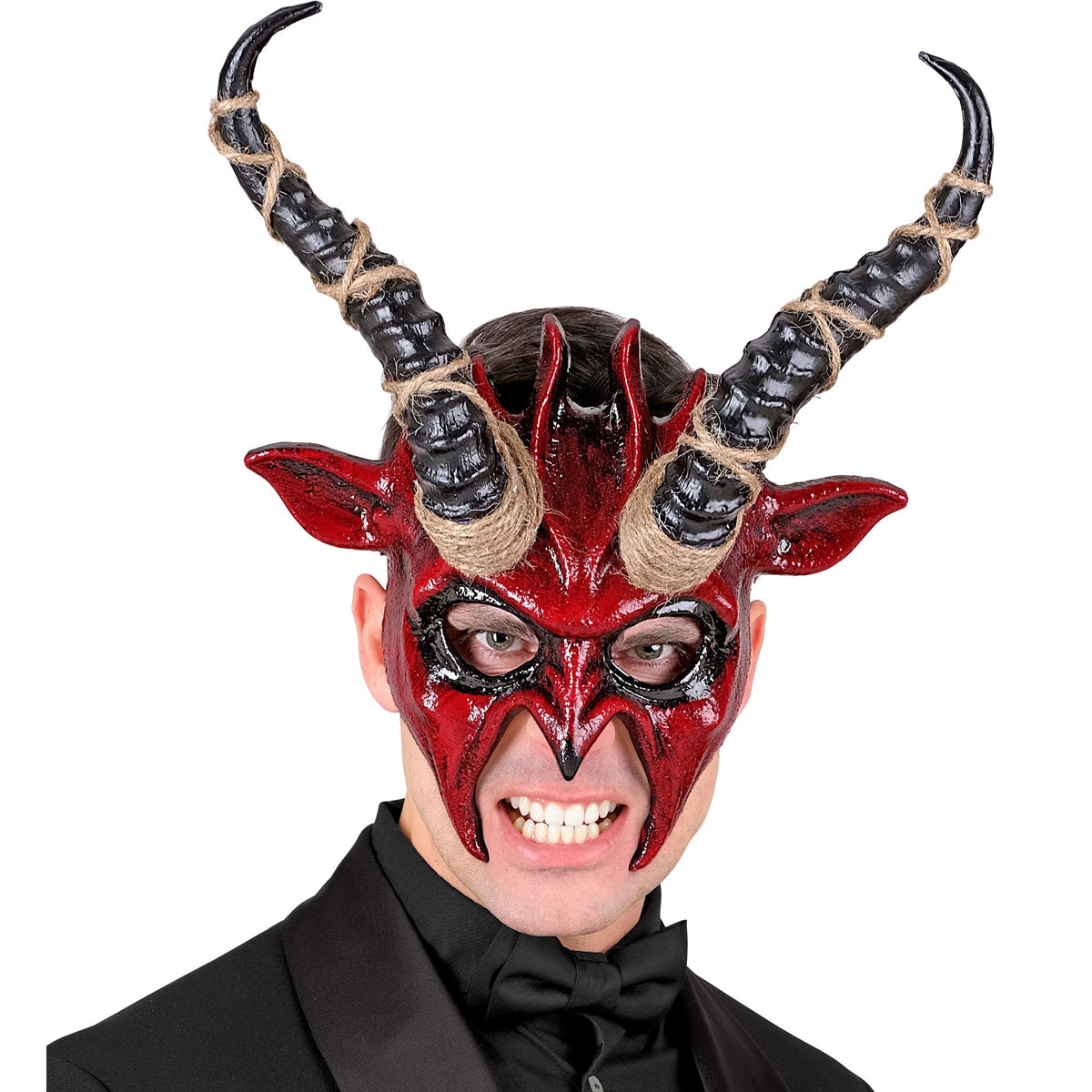 Maschera Rigida Demone Sciamano Horror Halloween