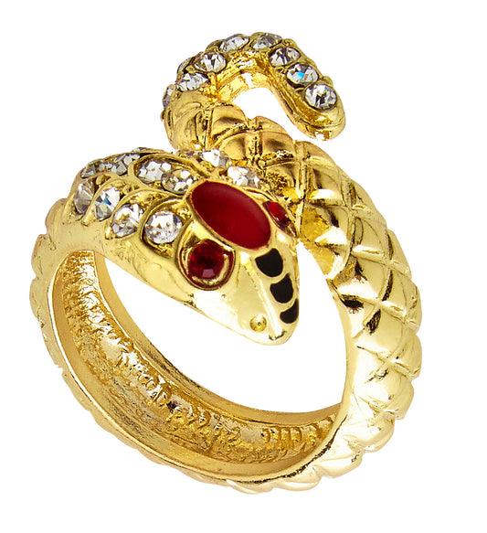 anello oro serpente per carnevale