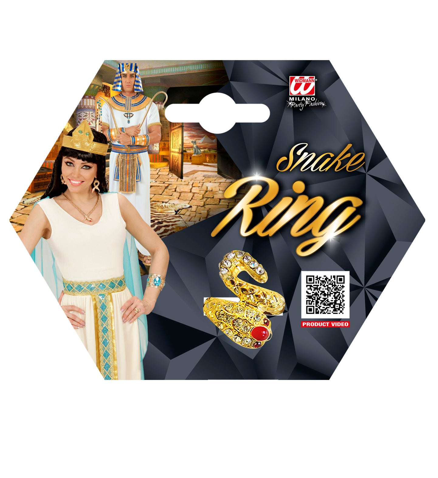 anello oro serpente per carnevale