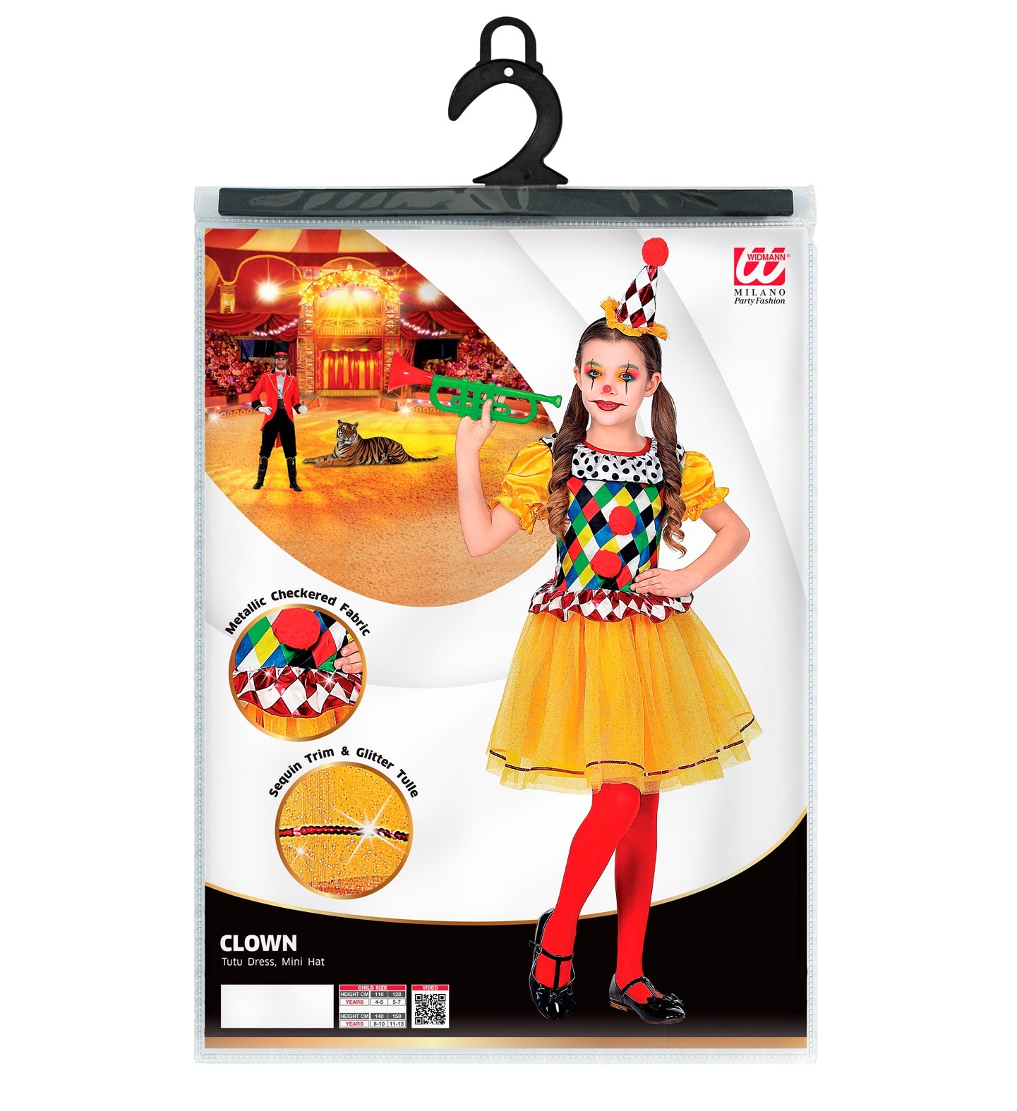 costume clown bambina