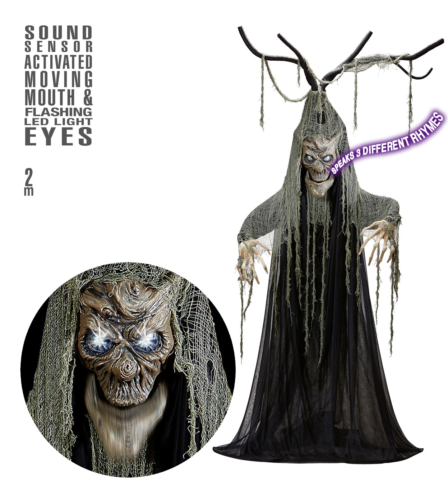 albero animatronica con luce e suono