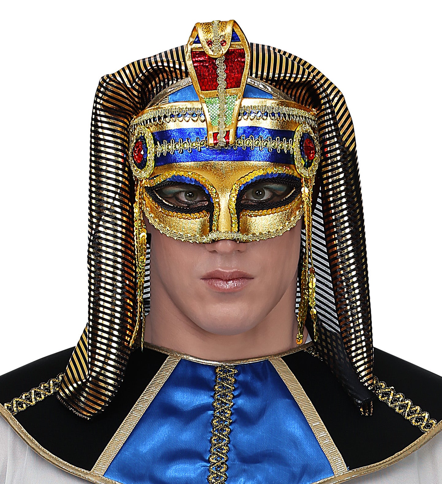 Maschera da faraone dorata