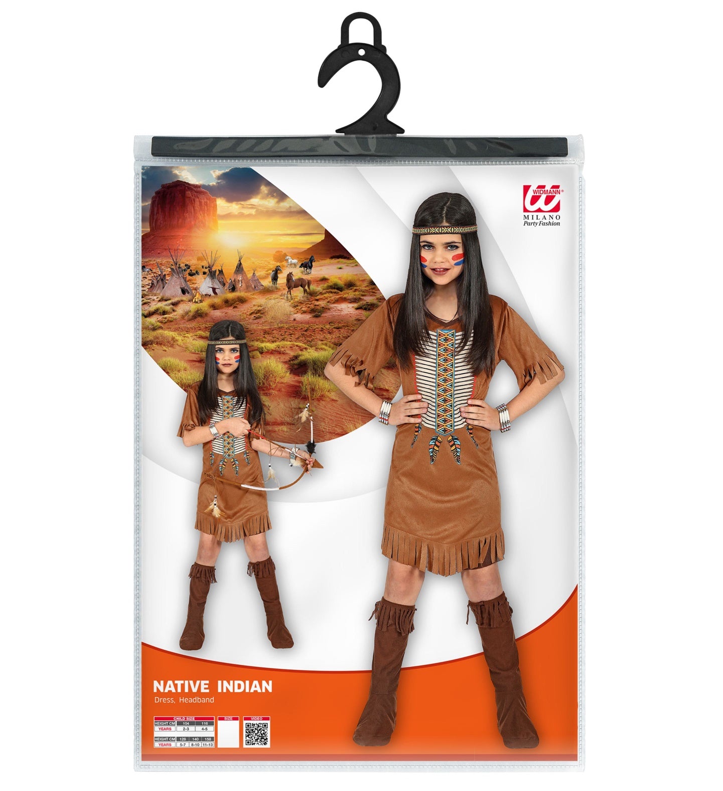 costume da Indiana bambina