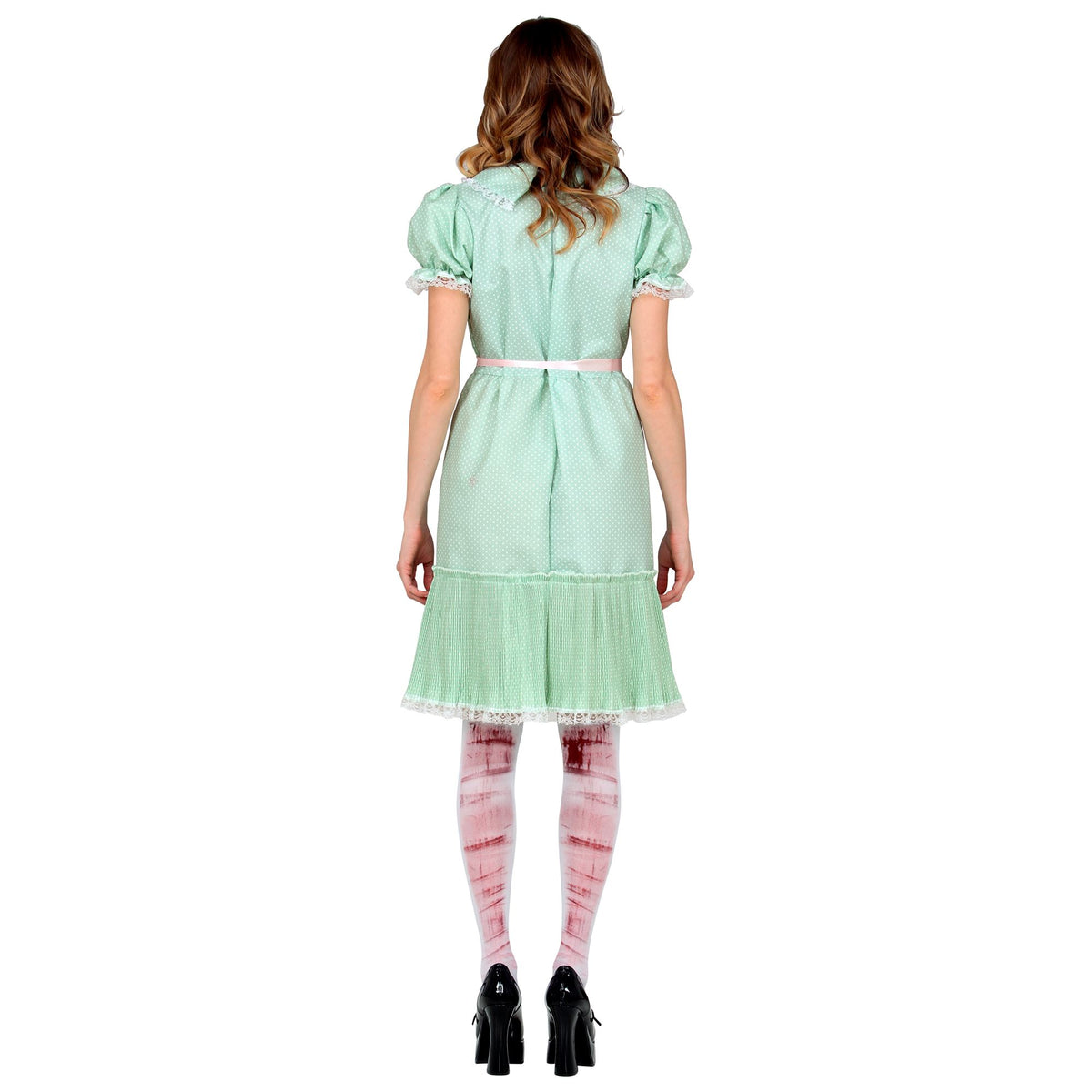 Costume Donna Gemella Shining Abito con Cintura e Calze Horror Halloween