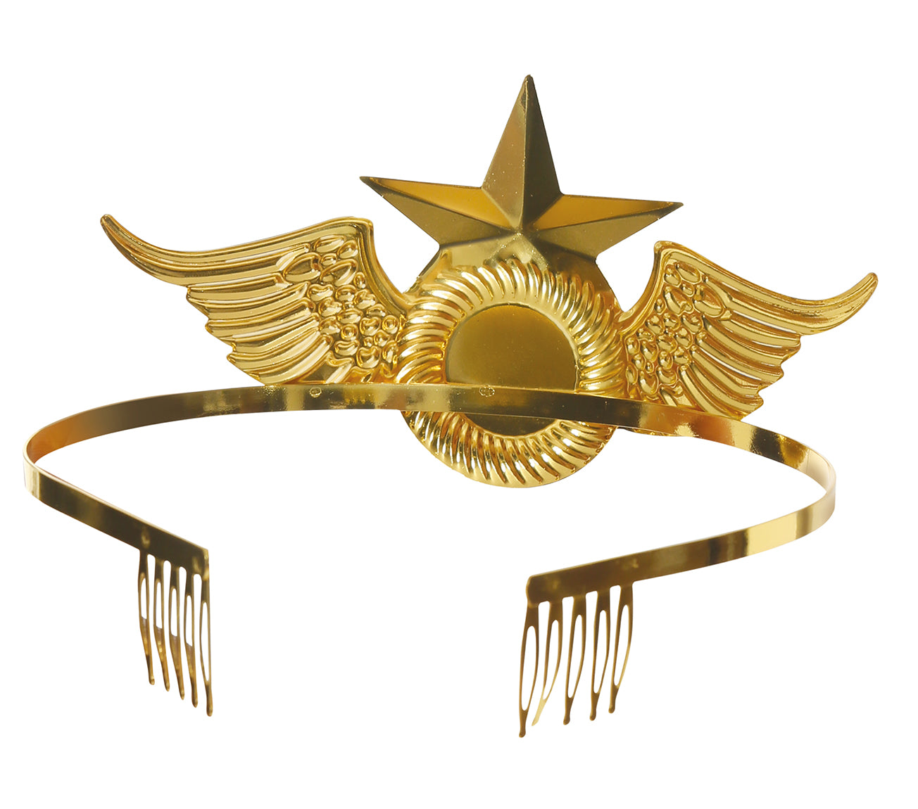 Diadema Super Eroina in Metallo Oro 5