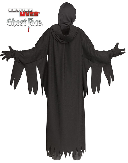 Costume Bambino Ghost Face Originale 30th Anniversario Deluxe Completo Fluorescente Scream Halloween