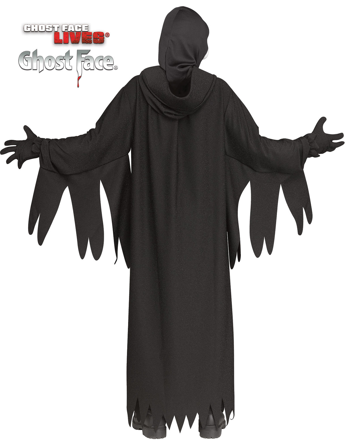 Costume Bambino Ghost Face Originale 30th Anniversario Deluxe Completo Fluorescente Scream Halloween