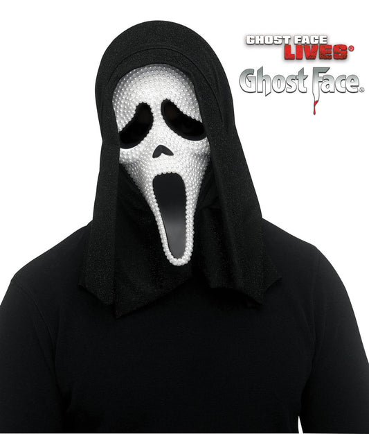 Maschera Ghost Face con Perle Originale Scream Halloween