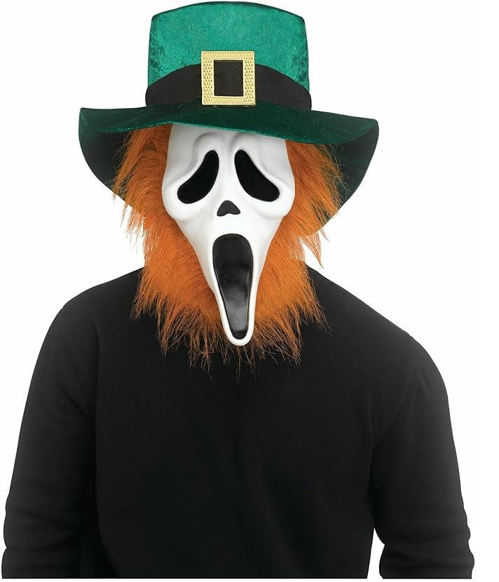 Maschera Ghost Face Lepricano Originale Scream Halloween