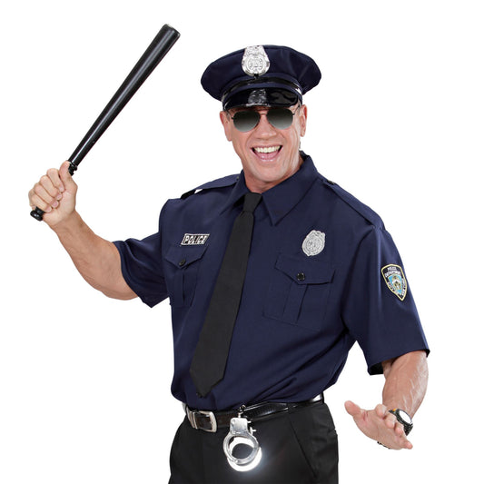 Costume Poliziotto con Camicia, Cravatta e Cappello 1
