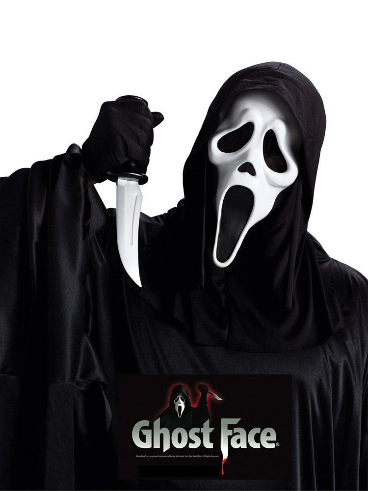 Set Maschera e Coltello Ghost Face Originale Scream Classica Horror Halloween