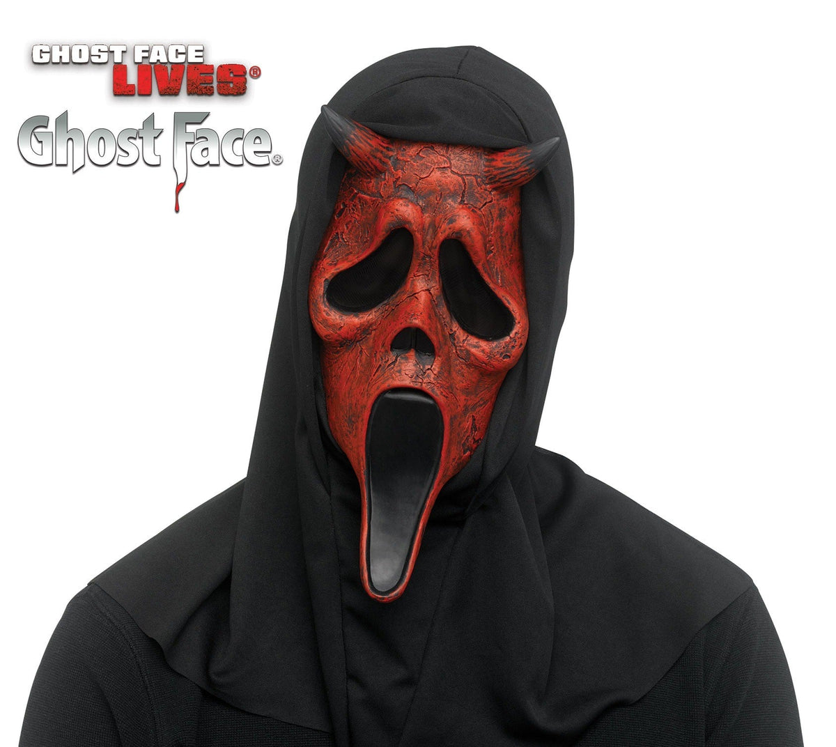Maschera Ghost Face Diavolo Invecchiata Scream Originale Halloween