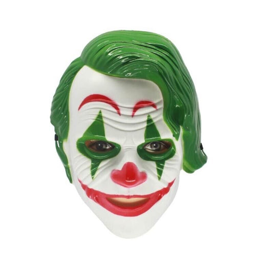 Maschera Joker Rigida con Elastico Clown Pazzo DC Comic