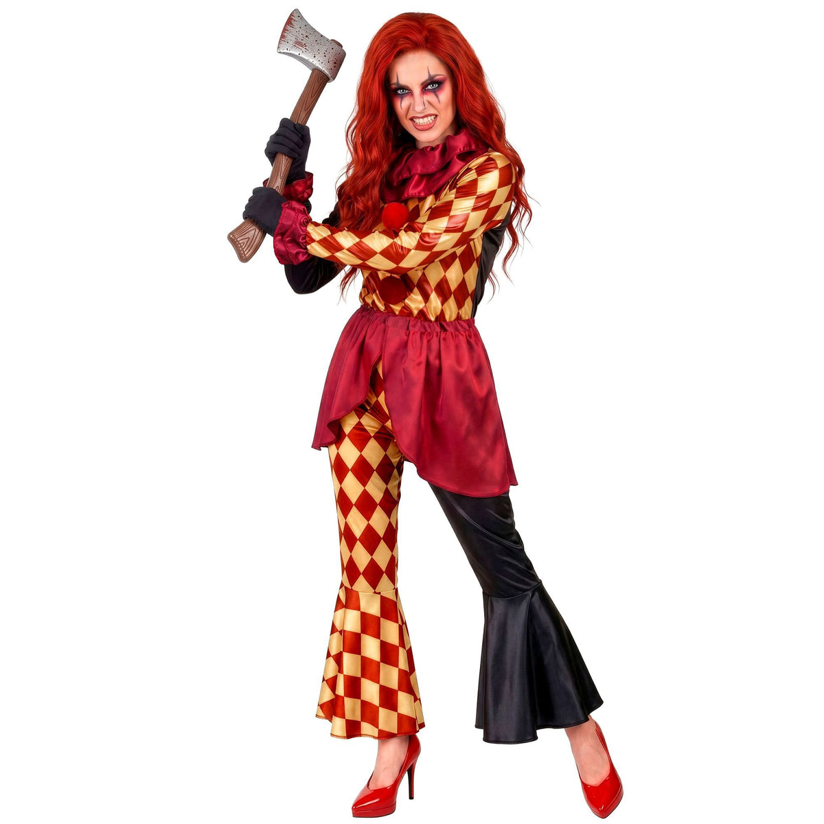 Costume Donna Clown Horror IT Halloween