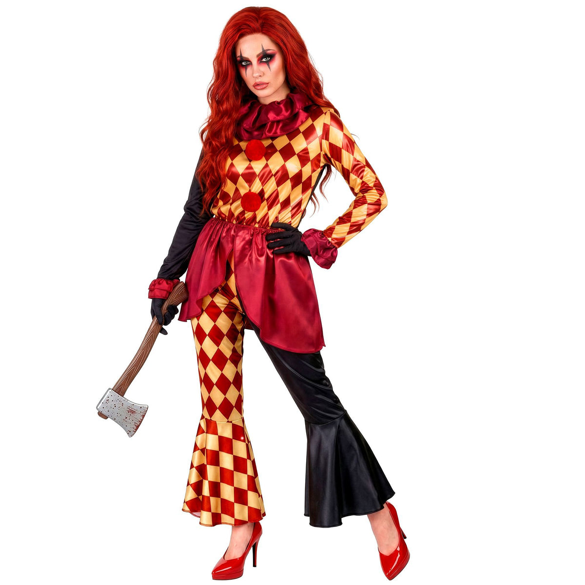 Costume Donna Clown Horror IT Halloween