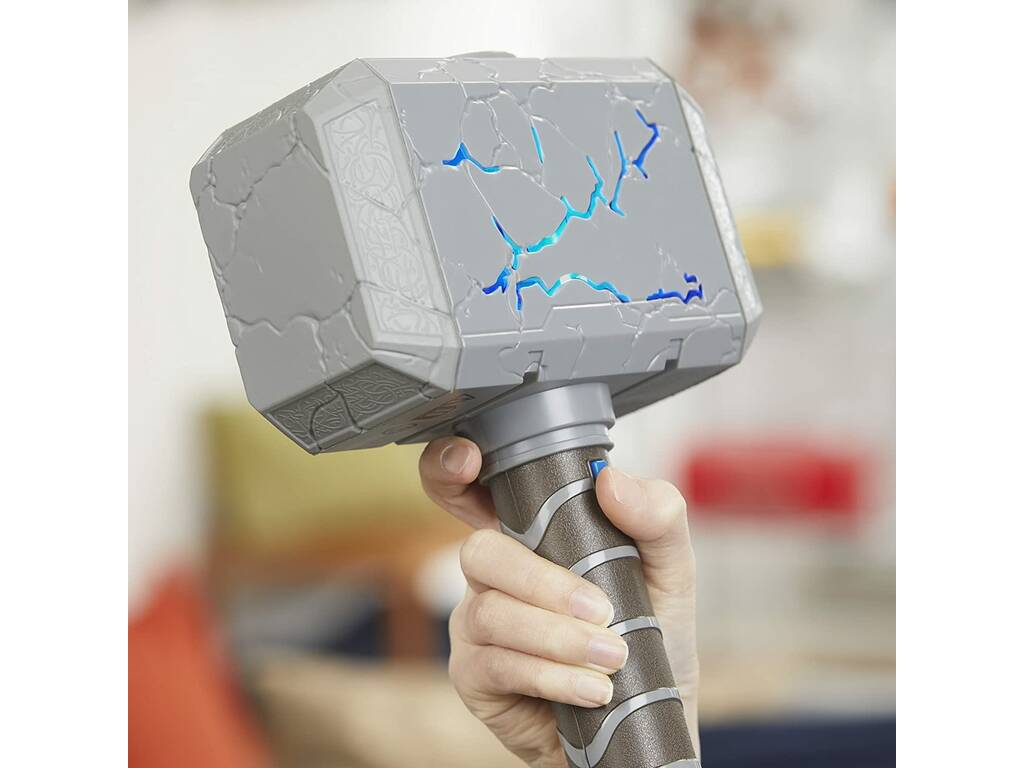 Martello Mighty Thor con Luce e Suono Love and Thunder Originale Marvel