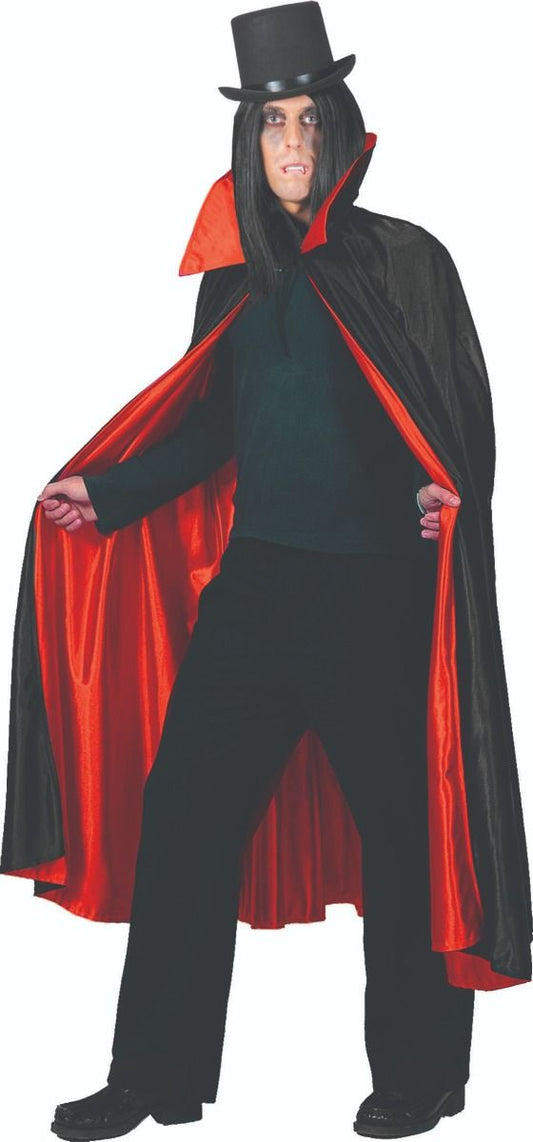 mantello reversibile rosso nero