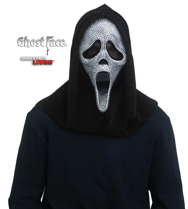 Maschera Ghost Face Scream Originale Bling Diamanti
