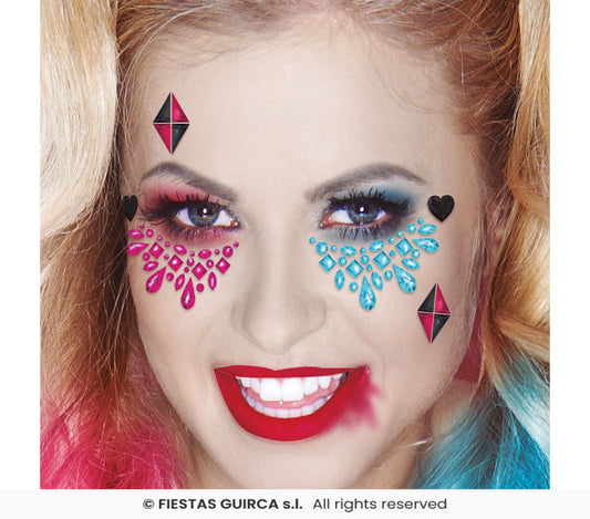 gioielli facciali harley quinn