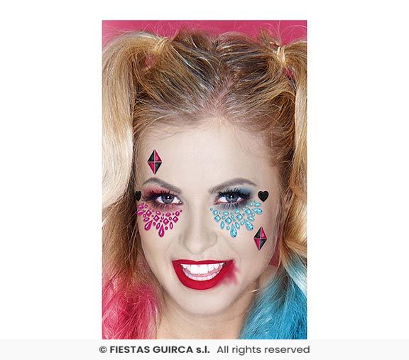gioielli facciali harley quinn