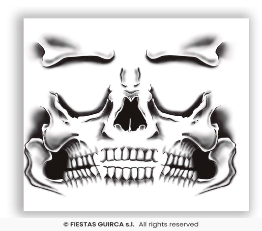 tatuaggio temporaneo teschio
