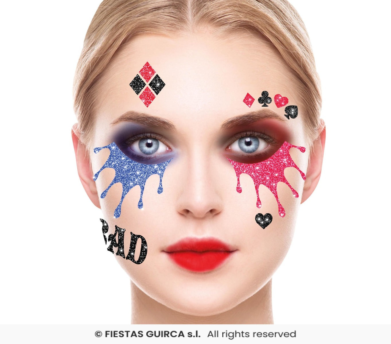 glitter facciali harley quinn