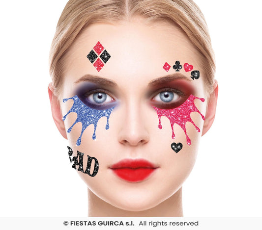 glitter facciali harley quinn