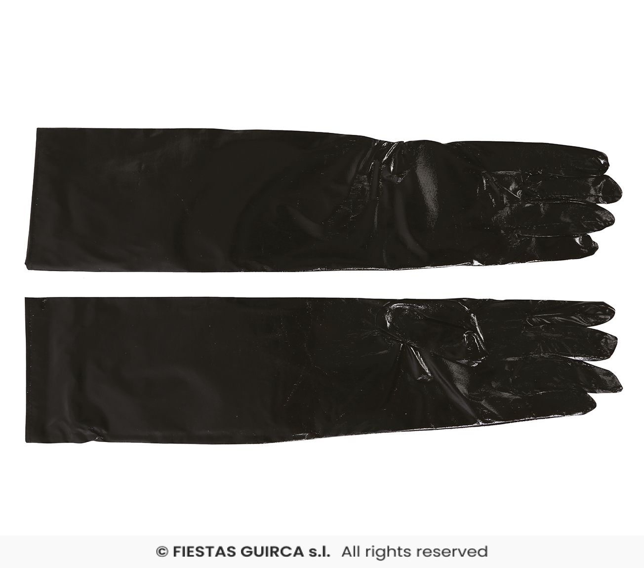guanti neri metallizzati