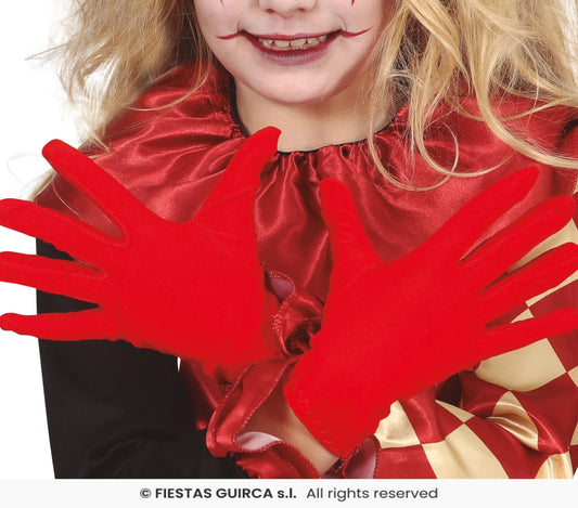 guanti rossi bambini