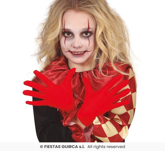 guanti rossi bambini