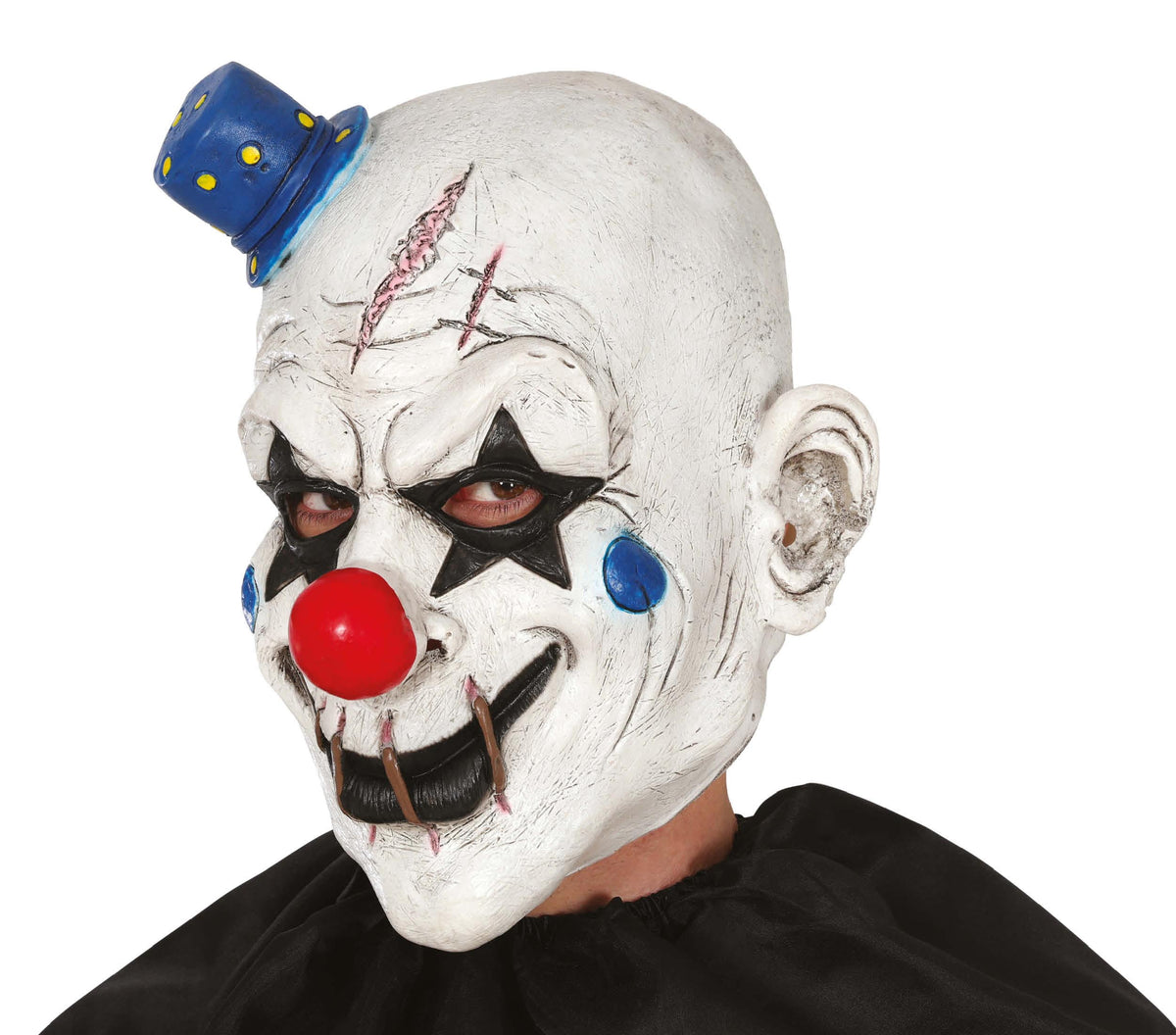 Maschera in Lattice Clown Con Cappellino Horror Halloween