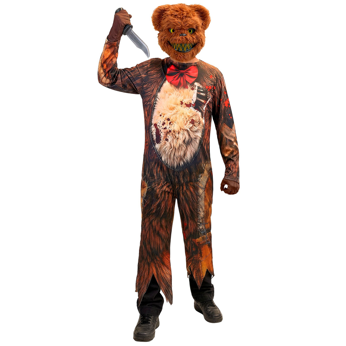 Costume Bambino Orso Killer con Maschera Orsacchiotto Peluches Zombie Horror