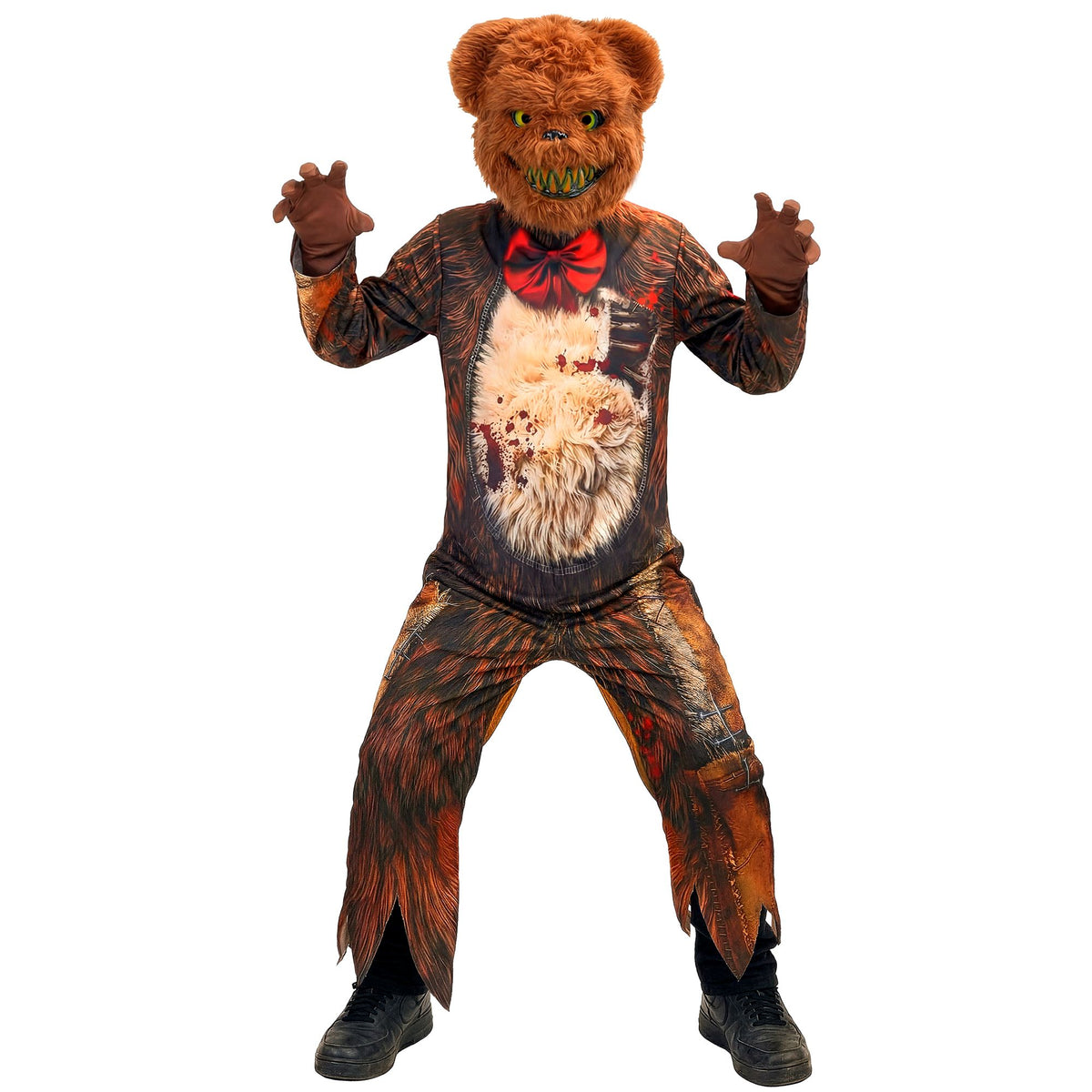 Costume Bambino Orso Killer con Maschera Orsacchiotto Peluches Zombie Horror