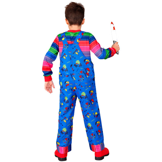 Costume Good Guy Chucky Bambino Unisex Bambola Assassina 158cm