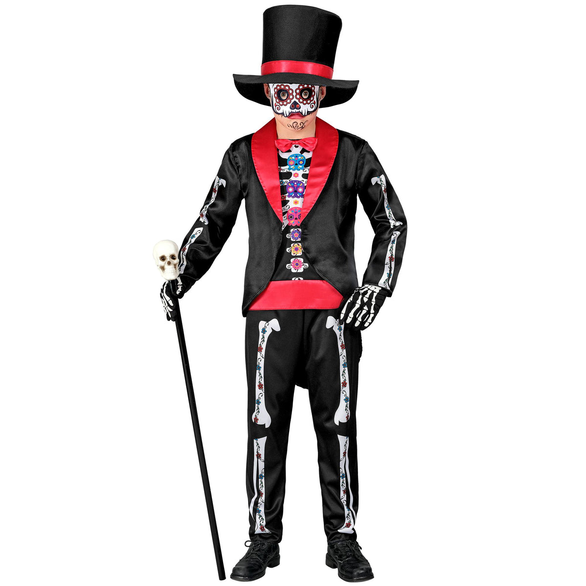 Costume Bambino Dia De Los Muertos Completo Horror Halloween
