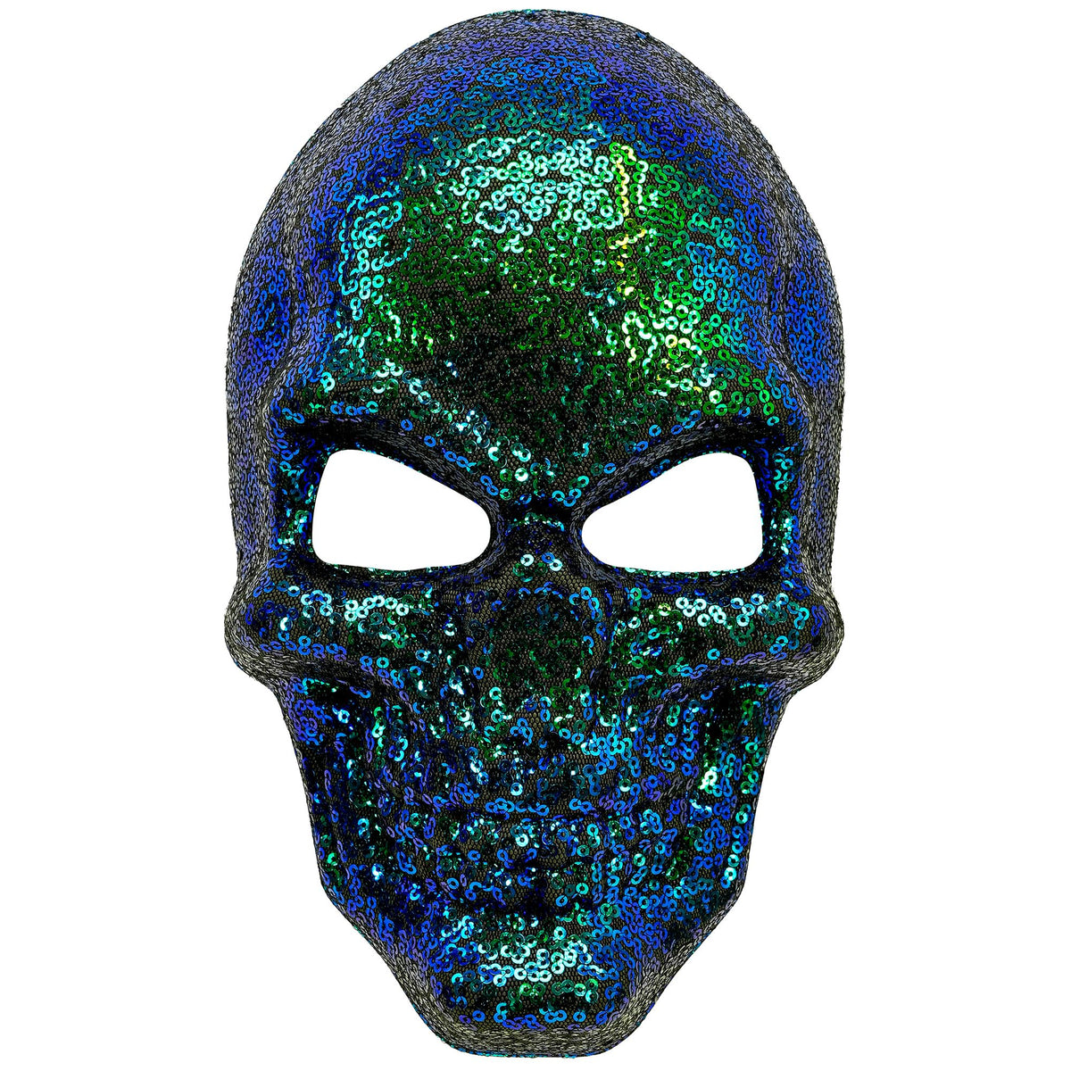 Maschera Teschio Paillettes Glitterate Unisex Halloween Chic
