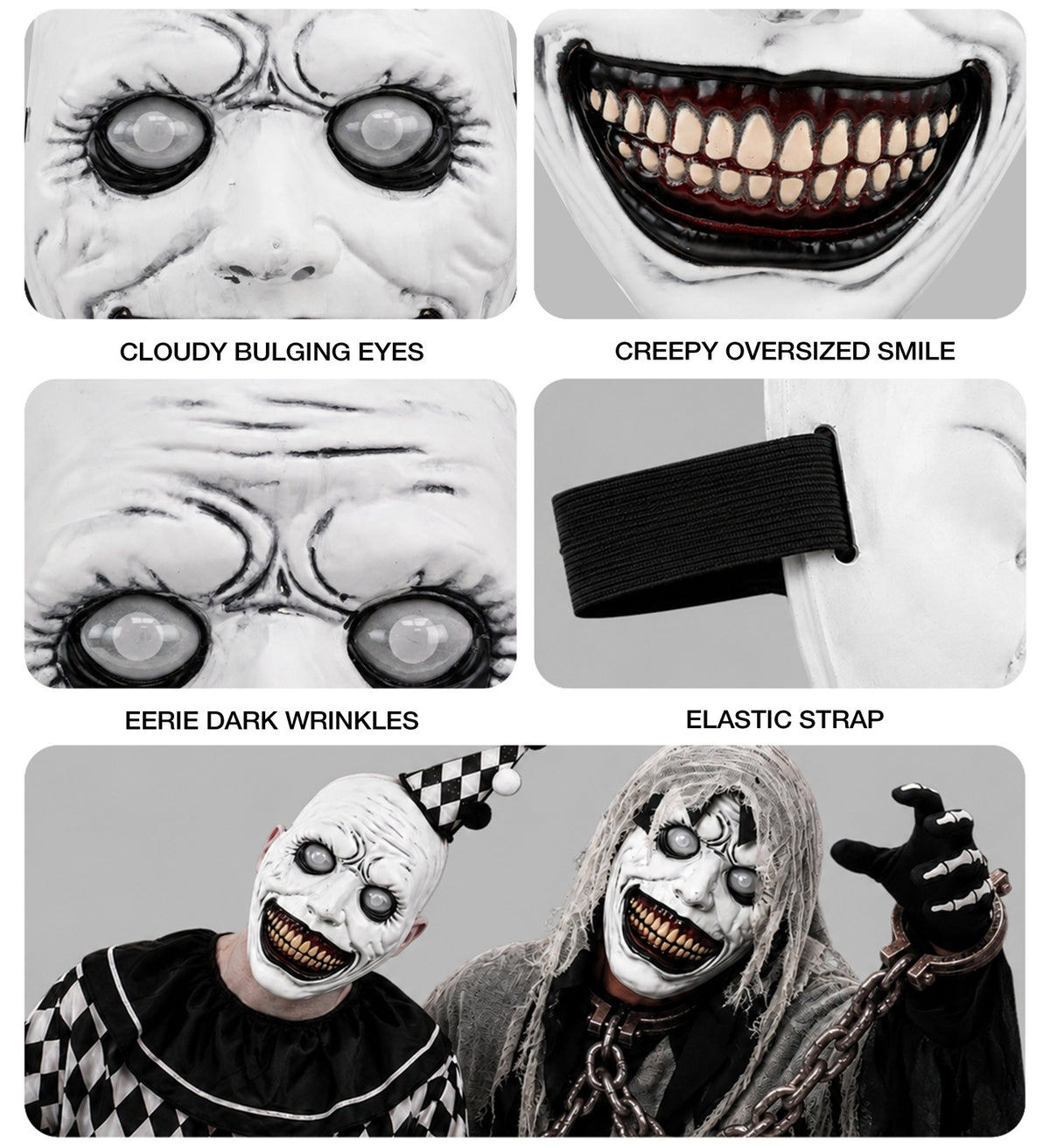 Maschera Rigida Mostro Babadook Horror Terrifier Halloween