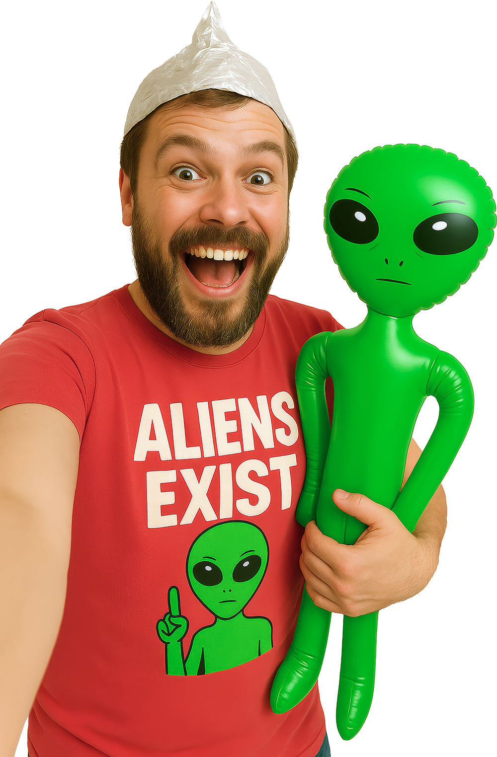 Costume Alien Gonfiabile Verde 2